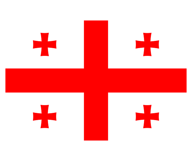 ジョージア（グルジア）の国旗