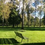 シベリウス公園のベンチ