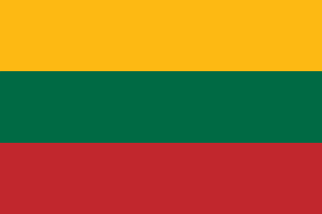 リトアニアの国旗の画像