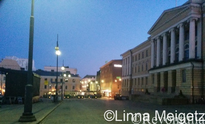 元老院広場に面したヘルシンキ大学本館