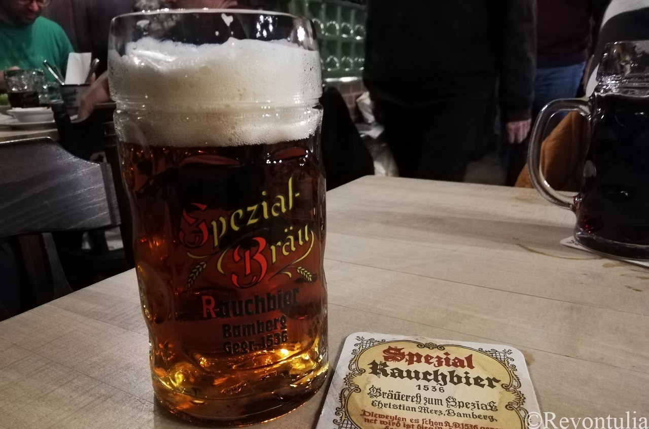 バンベルクのラオホビールが飲める店・Brauerei Spezialにて
