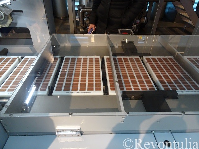 ケルンのチョコレート博物館の生産ライン