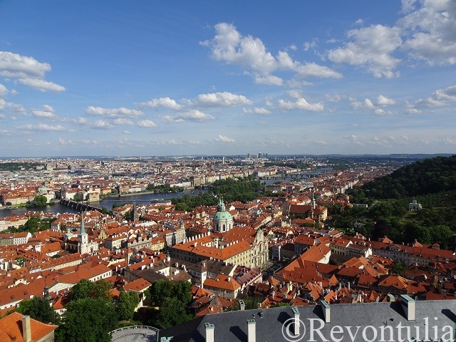 聖ヴィート聖堂から見たプラハの風景