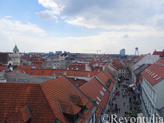 ブラチスラヴァ旧市街の眺め